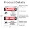 Signmission Storage Area Flammable Material Bilingual Danger Sign, Vinyl Decal, 7in W x 10in L, 2PK OS-2PACK-DS-D-710-VS-1583 - alternate 3